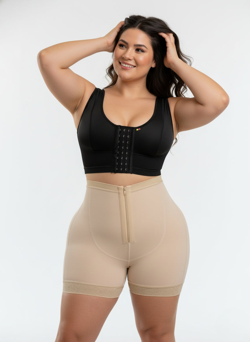 SHORT BROCHE TIRO ALTO REF: 2642