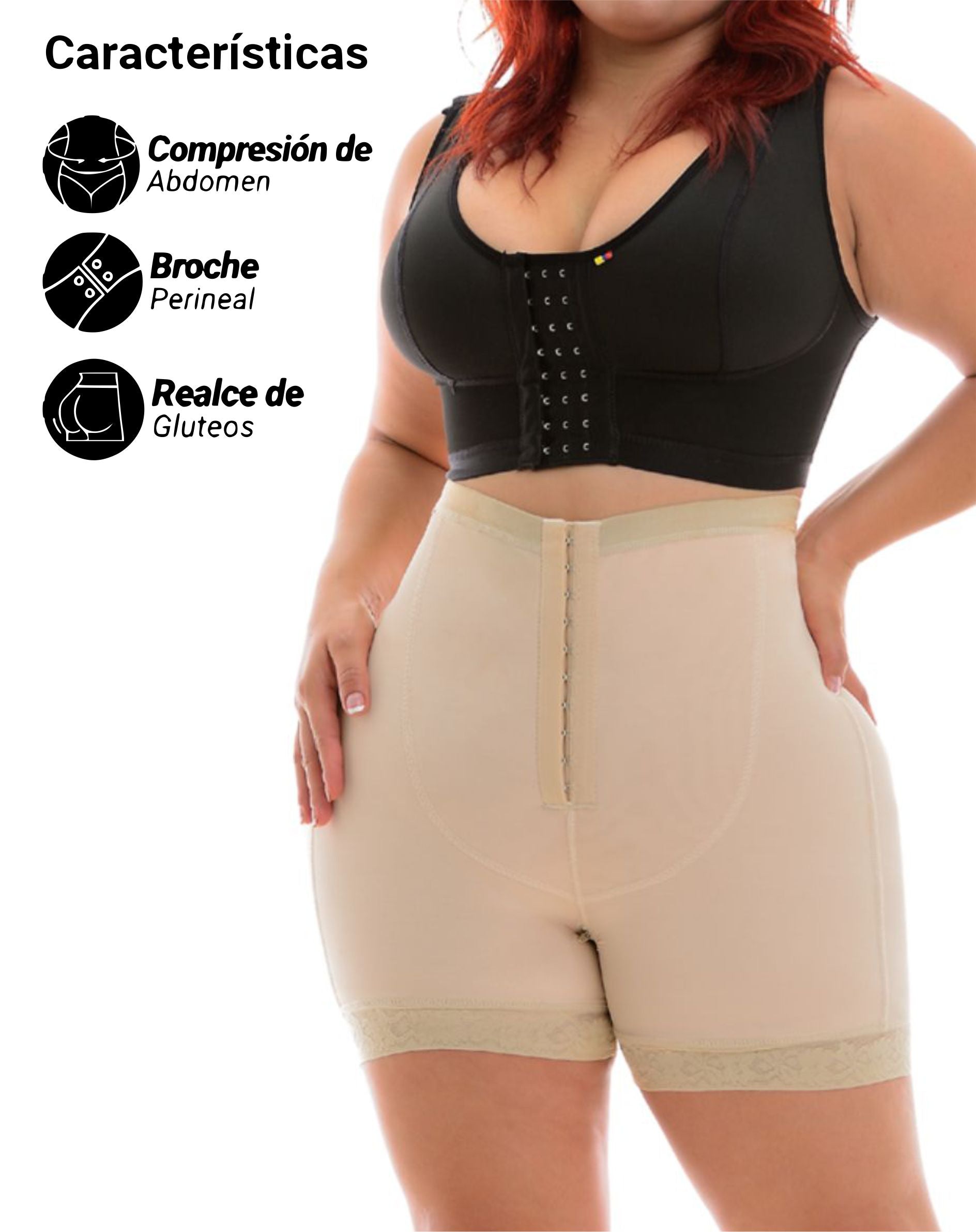 SHORT BROCHE TIRO ALTO REF: 2642